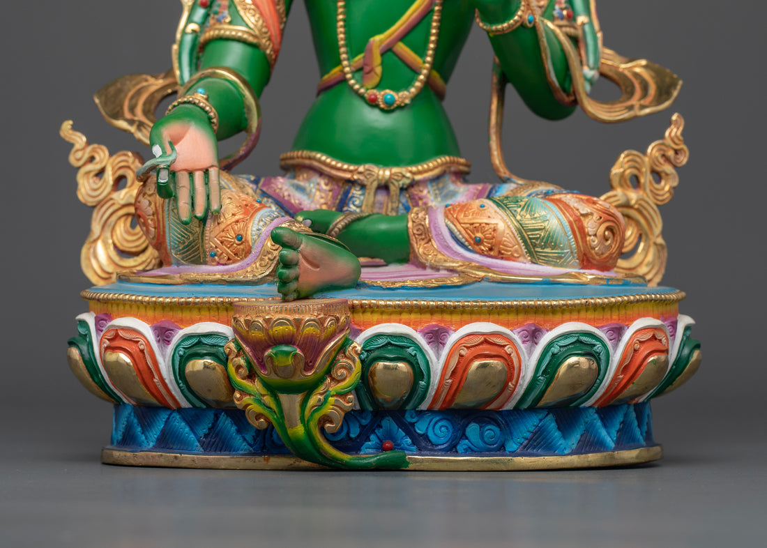 Embrace Tranquility: Explore the Beauty of Green Tara Statues in Green