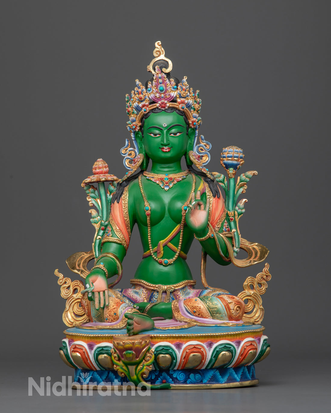 Embrace Tranquility: Explore the Beauty of Green Tara Statues in Green