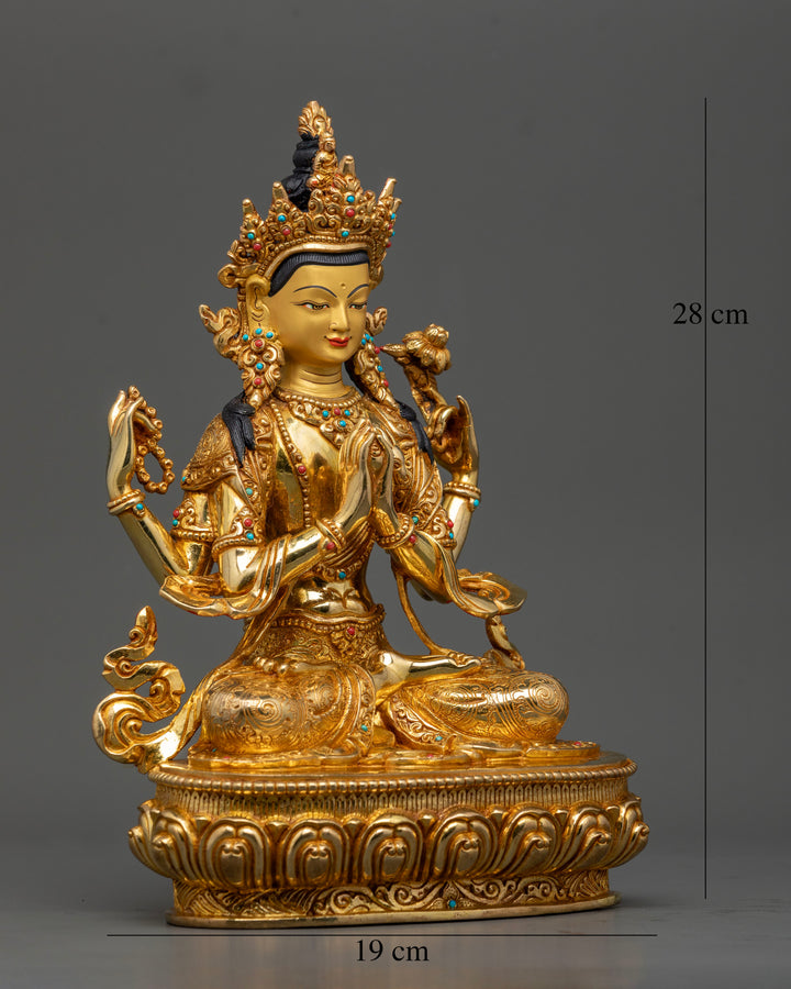 Protector of All Sentient Beings: Tibetan Chenrezig Statue