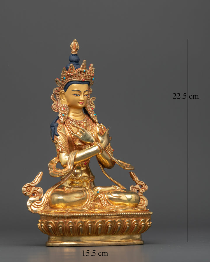 Gold-Gilded Vajradhara: The Radiant Holder of the Vajra