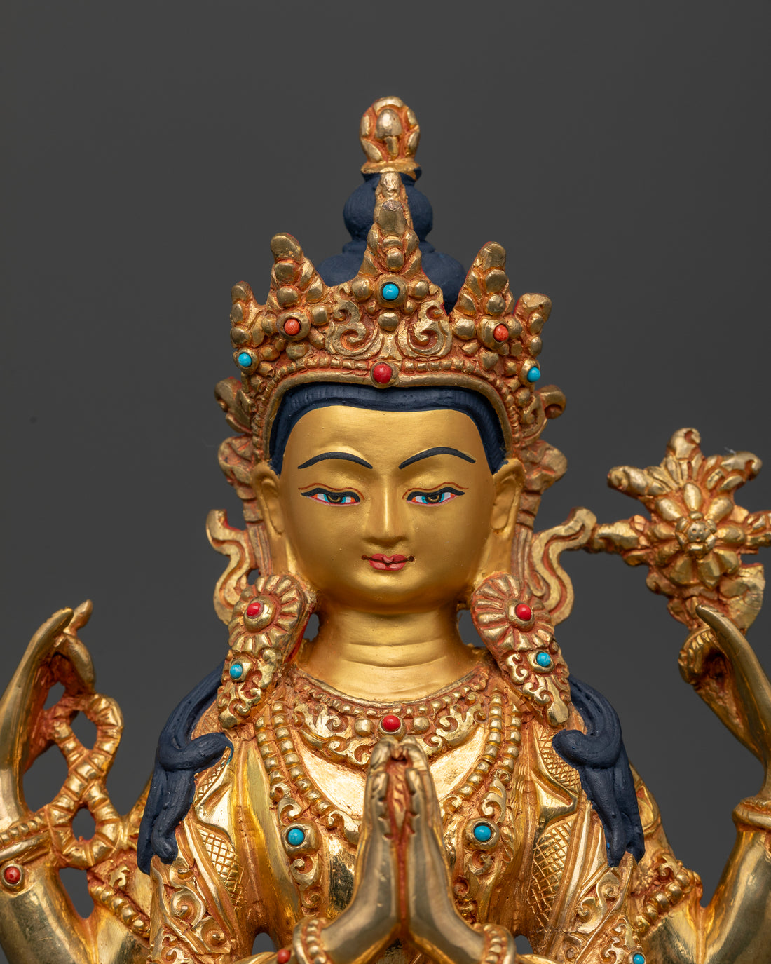 Peaceful Chenrezig Altar: The Guardian of Boundless Compassion