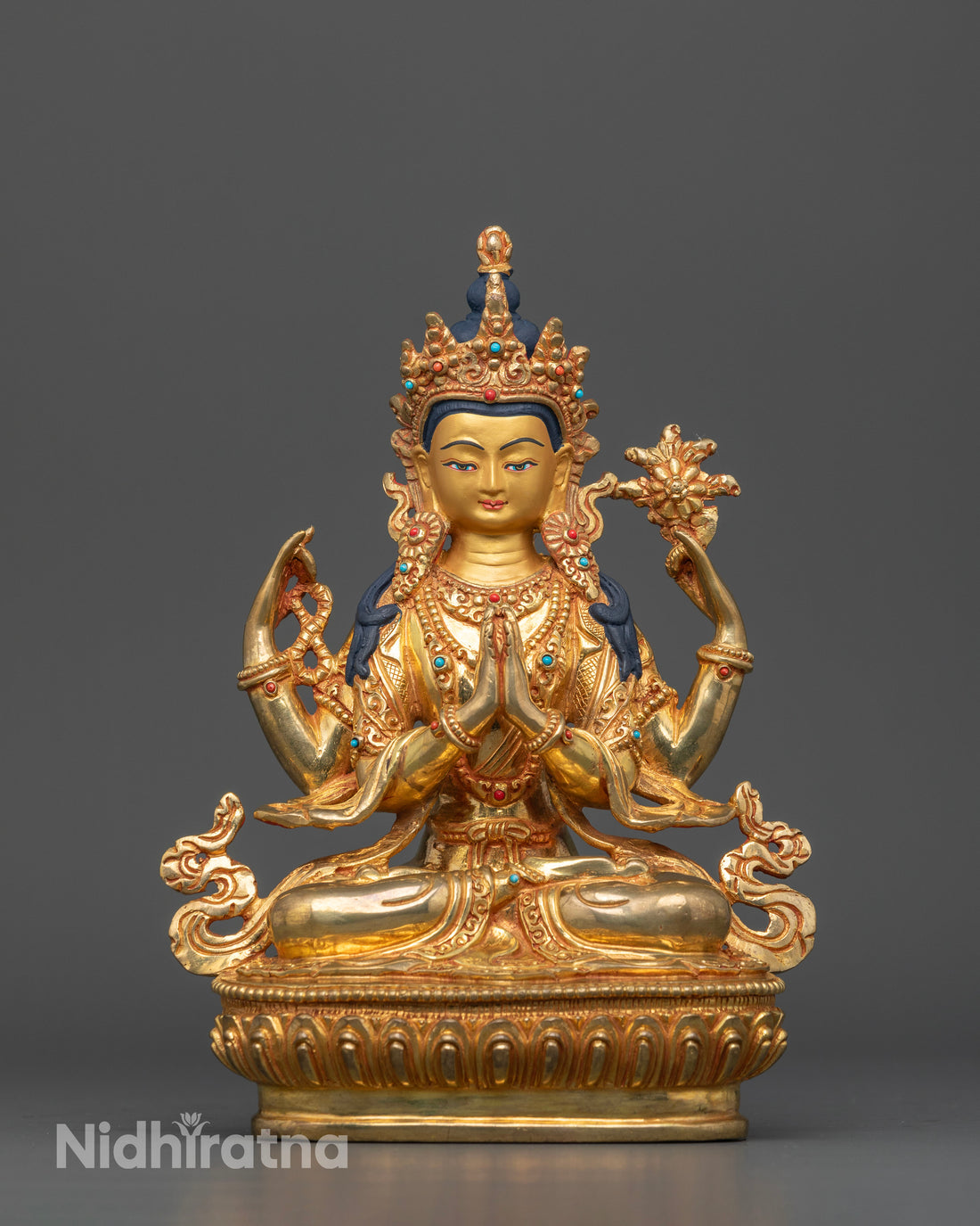 Peaceful Chenrezig Altar: The Guardian of Boundless Compassion