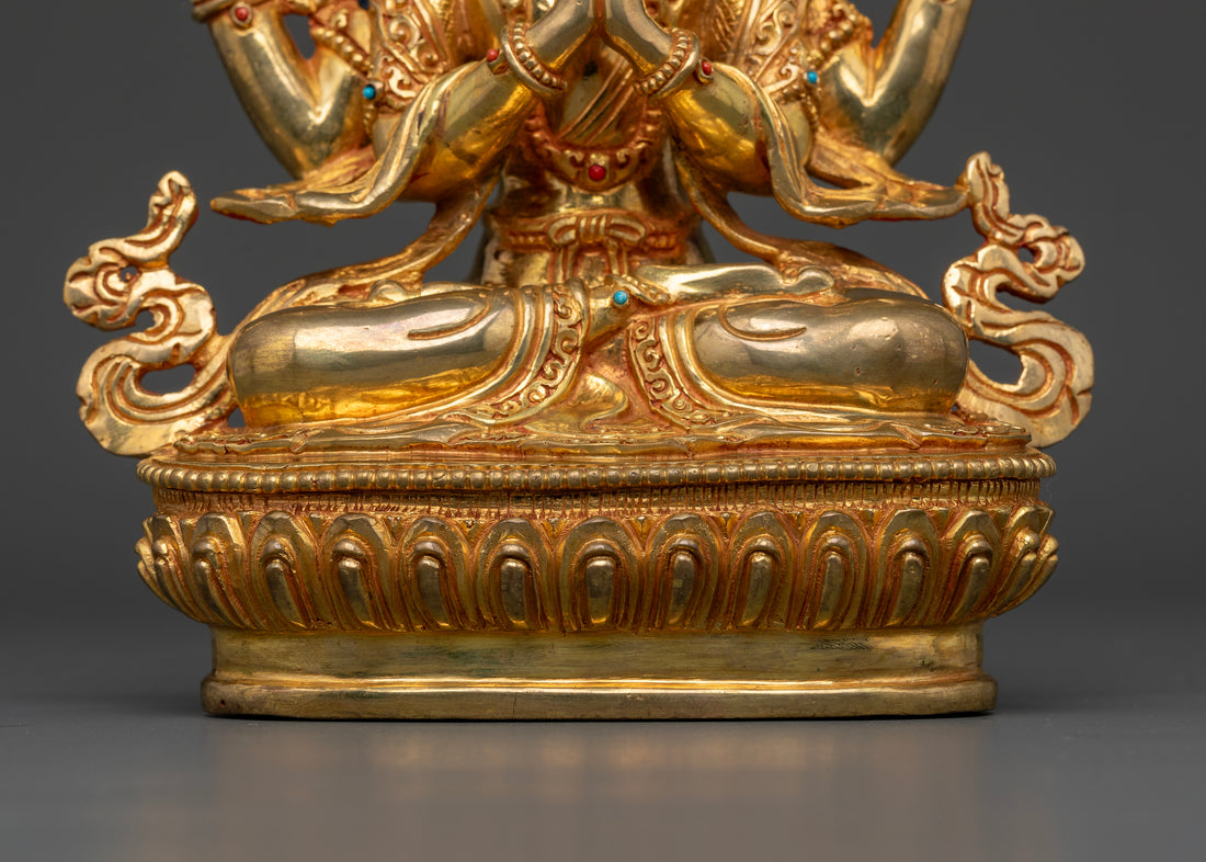 Peaceful Chenrezig Altar: The Guardian of Boundless Compassion