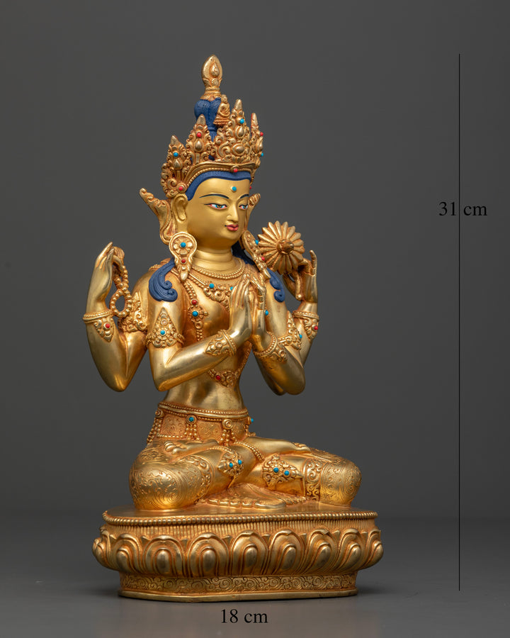 The Bodhisattva of Compassion and Mercy: Chenrezig Statue