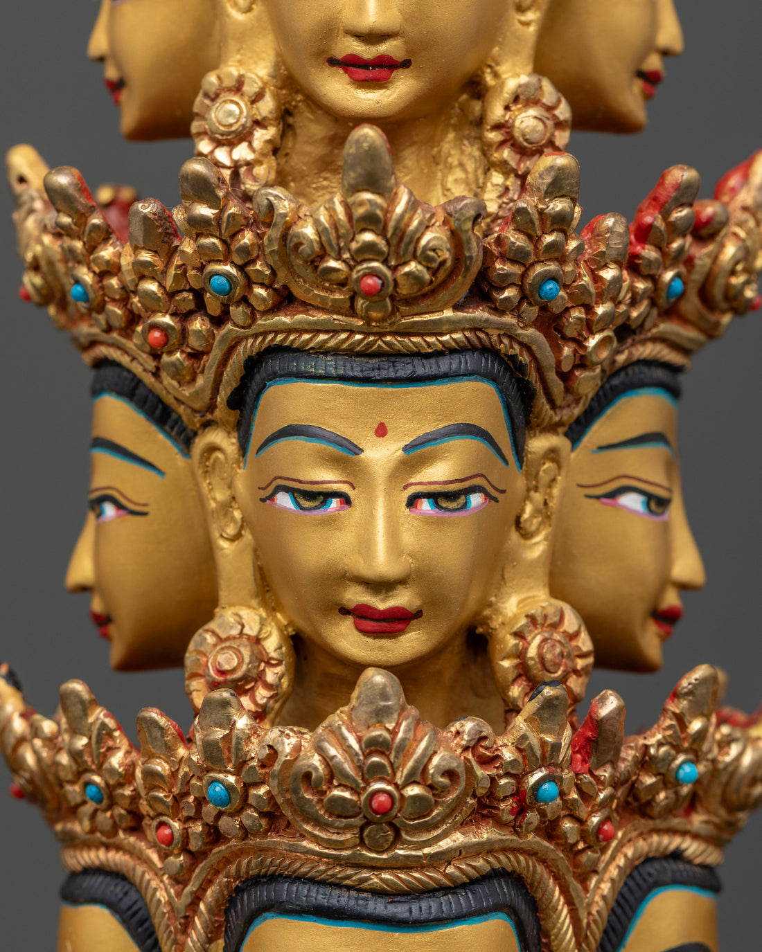 Majestic 1000-Armed Avalokiteshvara Sculpture for Spiritual Protection