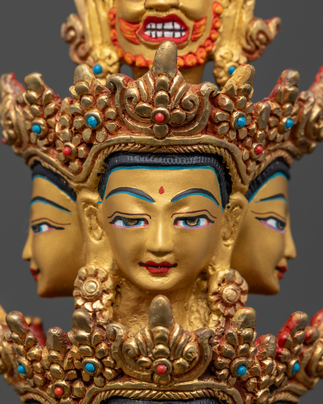 Majestic 1000-Armed Avalokiteshvara Sculpture for Spiritual Protection