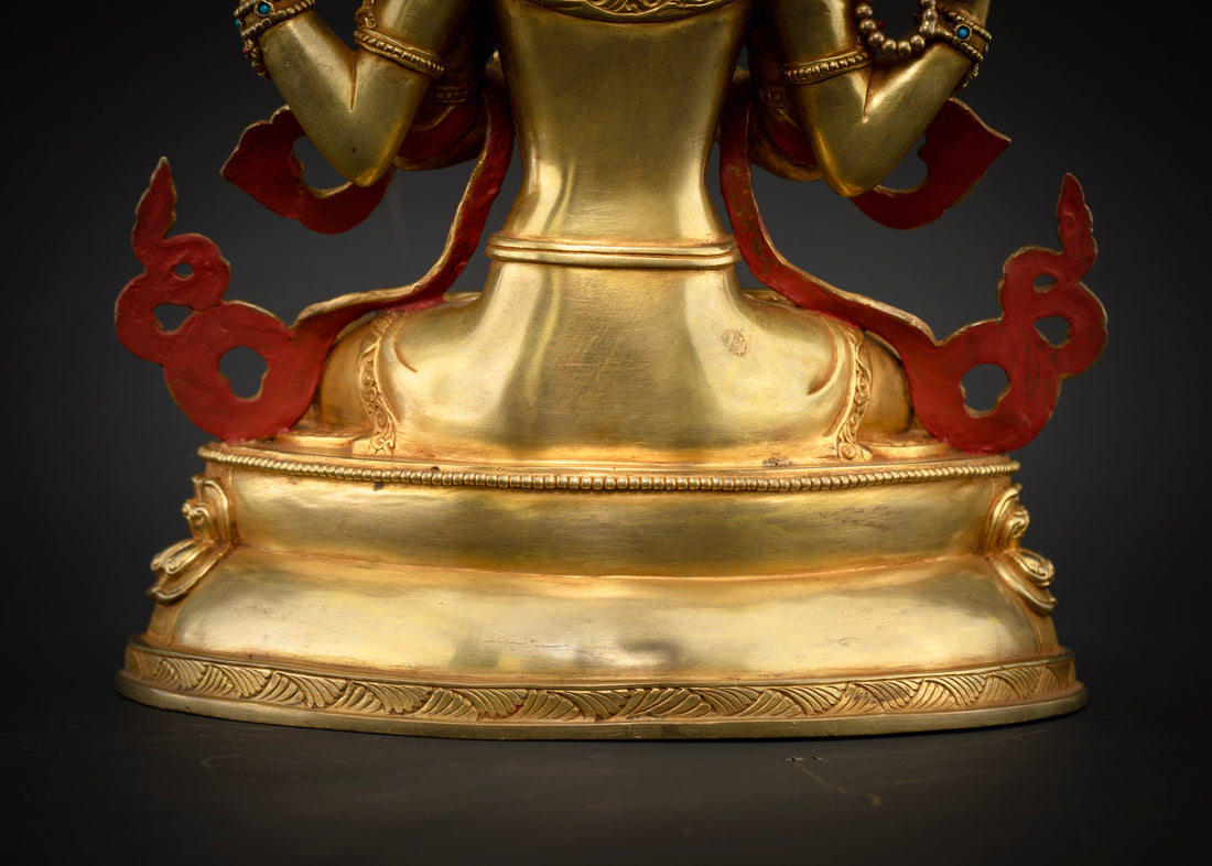 Masterpiece Chenrezig Statue : A Timeless Tibetan Buddhist Art