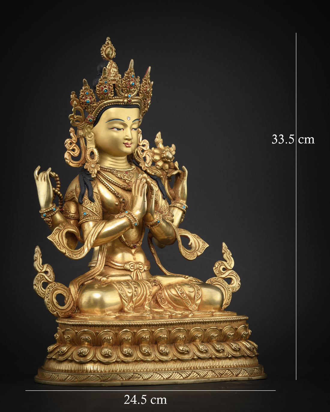 Masterpiece Chenrezig Statue : A Timeless Tibetan Buddhist Art