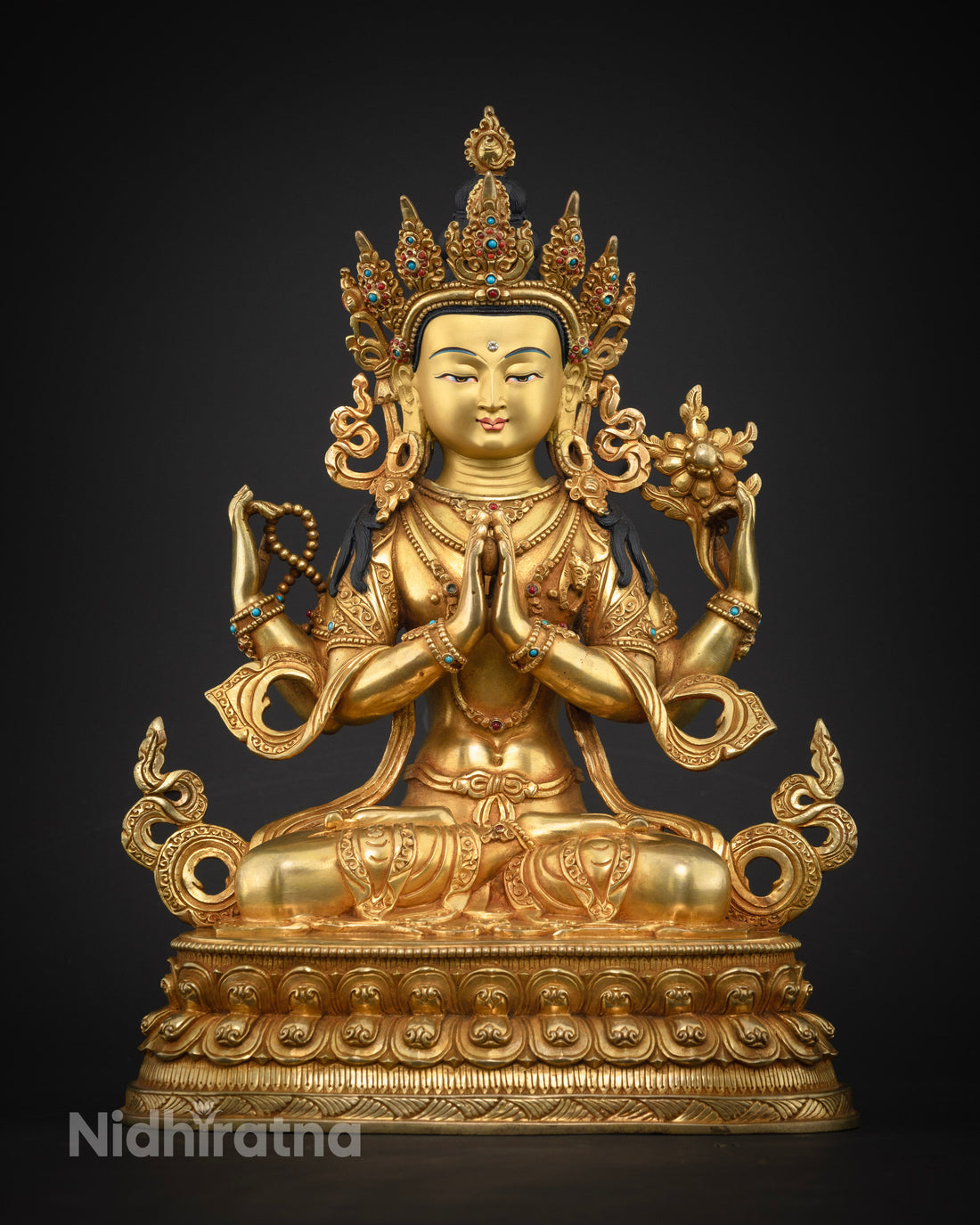 Masterpiece Chenrezig Statue : A Timeless Tibetan Buddhist Art