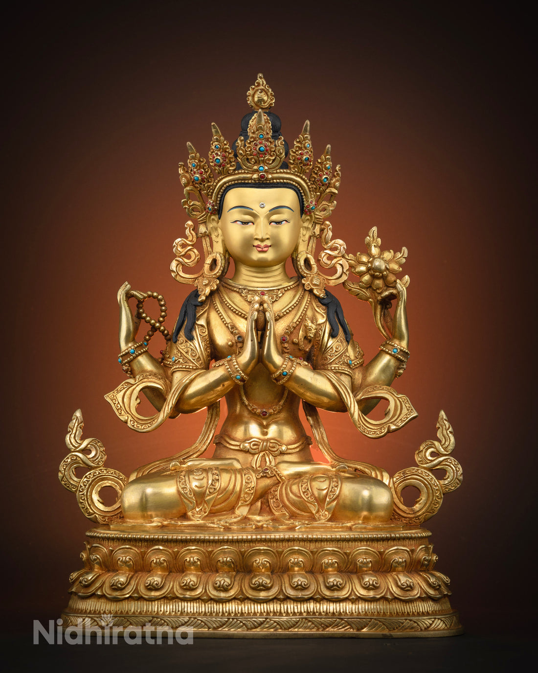 Masterpiece Chenrezig Statue : A Timeless Tibetan Buddhist Art