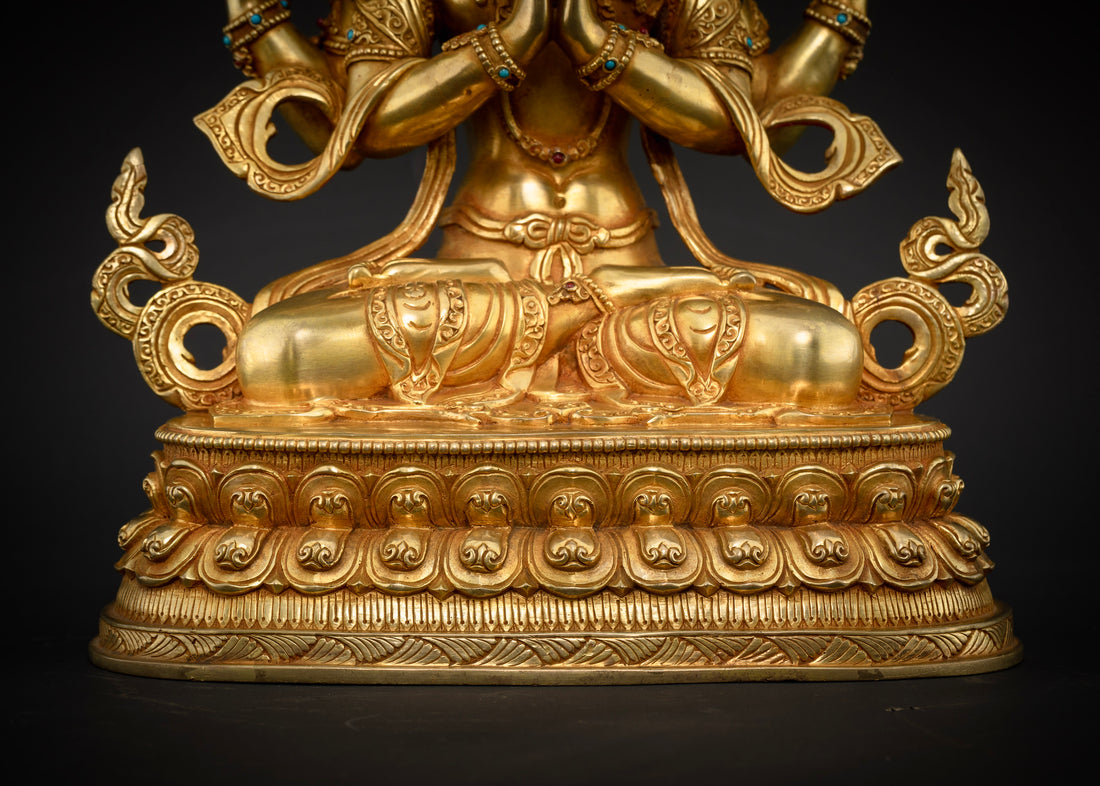 Masterpiece Chenrezig Statue : A Timeless Tibetan Buddhist Art