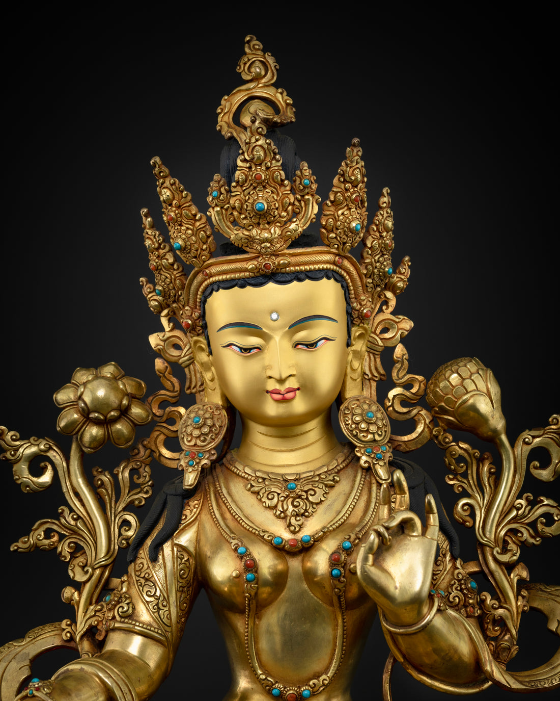 Green Tara Statue: Compassion & Healing