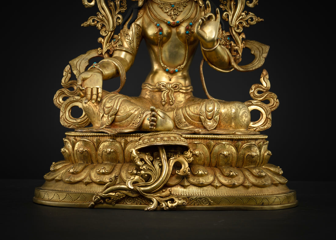 Green Tara Statue: Compassion & Healing