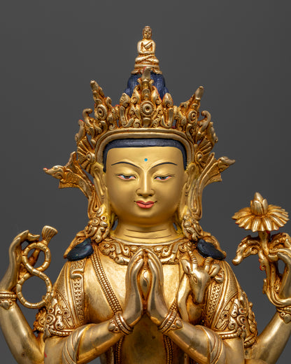 Chenrezig Statue: Invite Blessings of Compassion