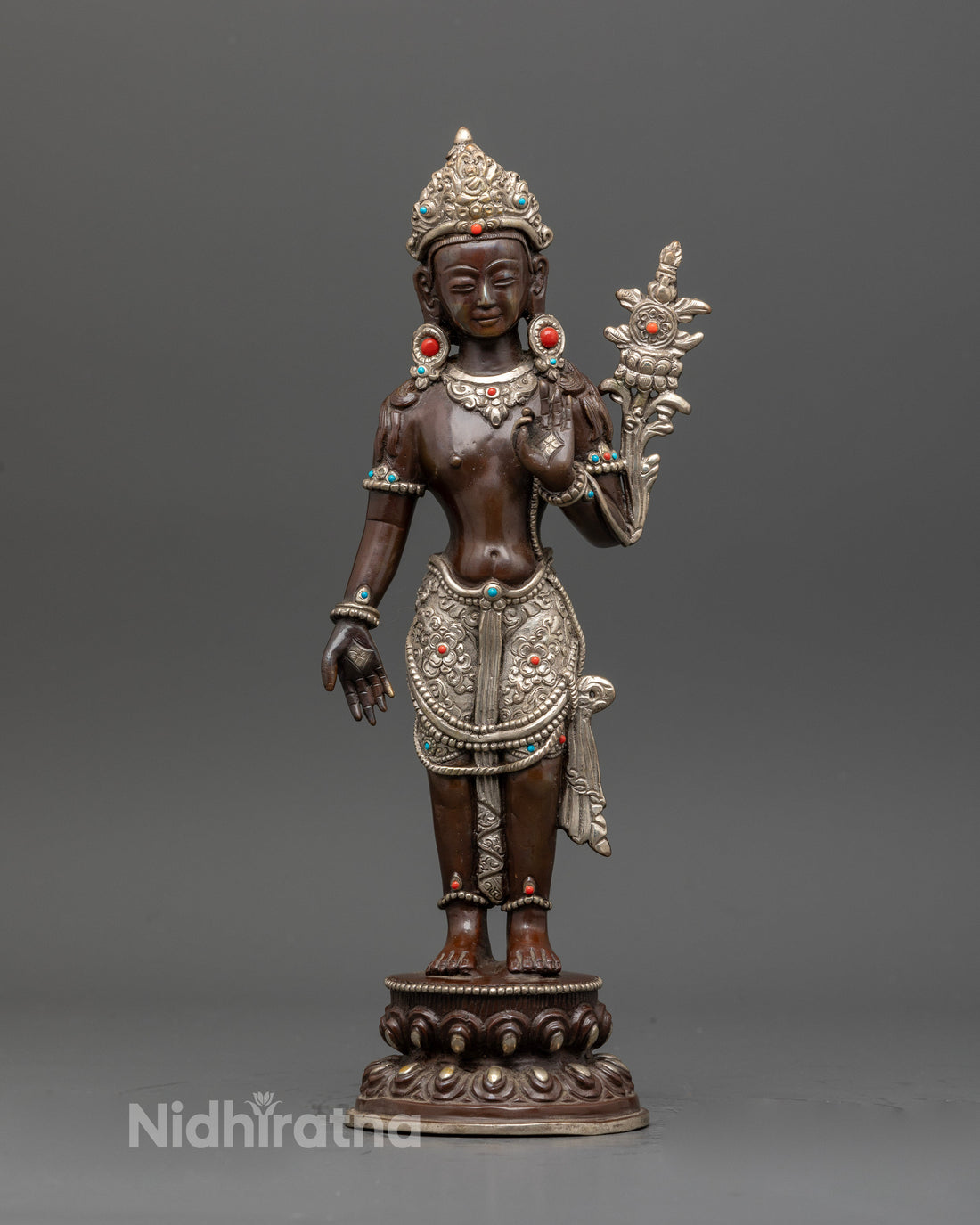 Graceful Standing Two-Armed Avalokiteshvara Statue For Devotees