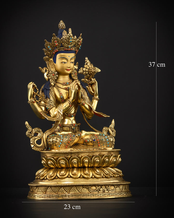 Four-Armed Avalokiteshvara: The Manifestation of Endless Compassion