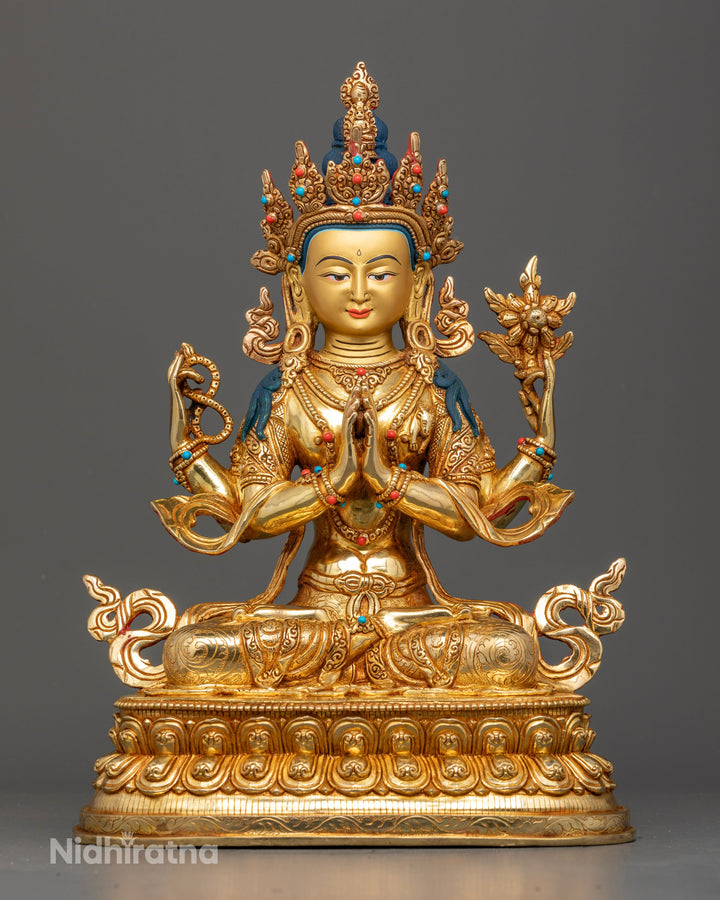 Chenrezig Avalokiteshvara Statue: The Radiant Embodiment of Infinite Compassion