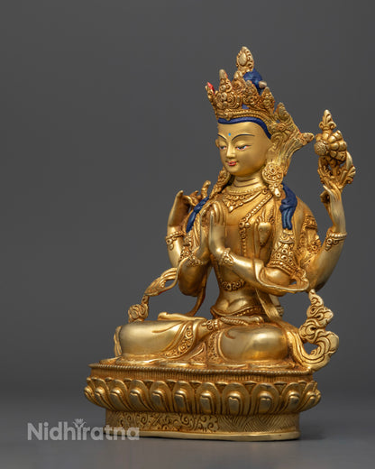 Handcrafted Chenrezig Statue