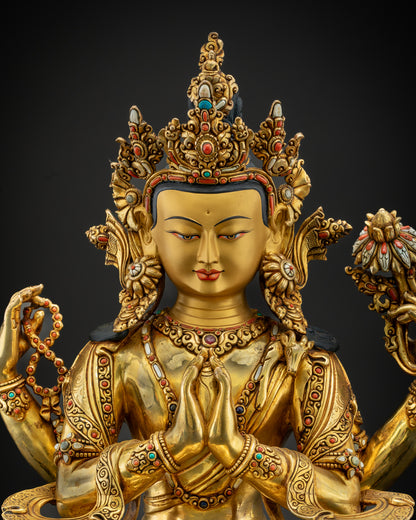 Chenrezig Statue | Handcrafted Sacred Art