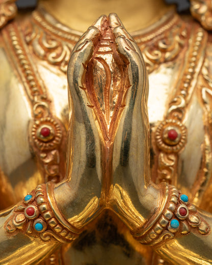 Chenrezig Sculpture | Exquisite Handcrafted Tibetan Buddhist Statue