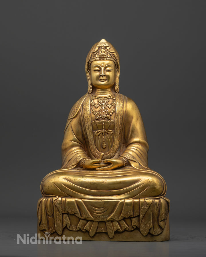 Japanese Style Amitabha Buddha Statue