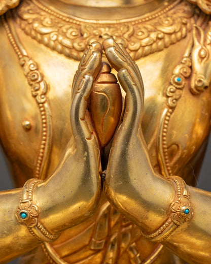 Handcrafted Chenrezig Statue | Himalayan Sacred Art