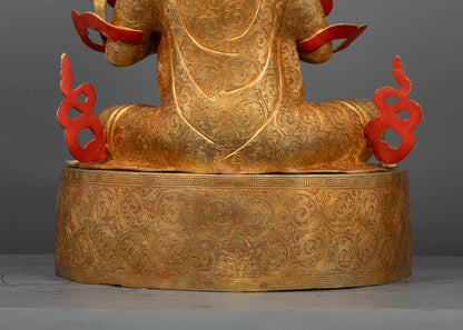 Handmade Trisong Detsen Statue | Traditional Buddhist Artwork