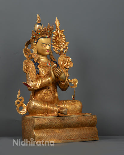 Handmade Trisong Detsen Statue | Traditional Buddhist Artwork