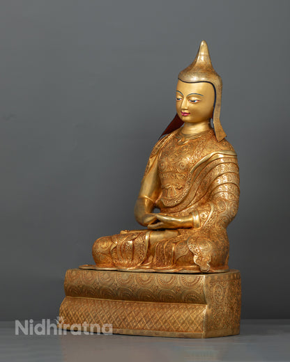 Tibetan Buddhist Santaraksita Statue | Buddhist Monk