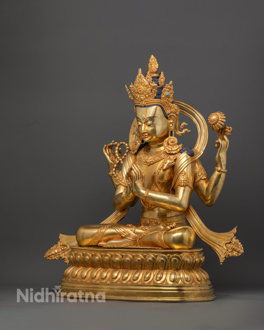 Handcrafted Chenrezig Statue | Himalayan Sacred Art