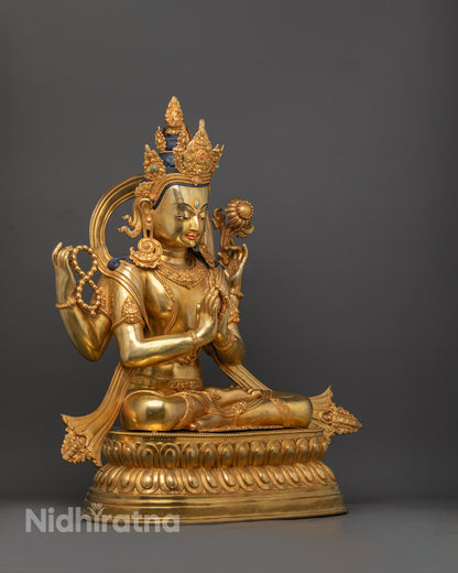 Handcrafted Chenrezig Statue | Himalayan Sacred Art