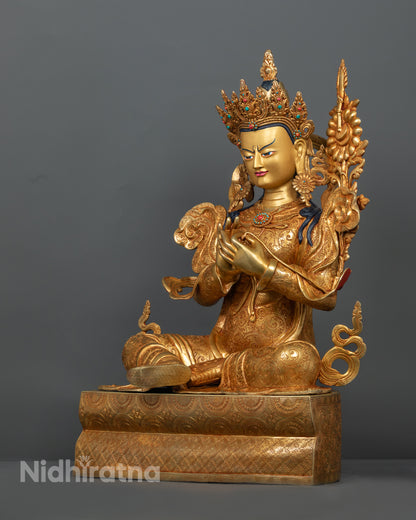 Handmade Trisong Detsen Statue | Traditional Buddhist Artwork