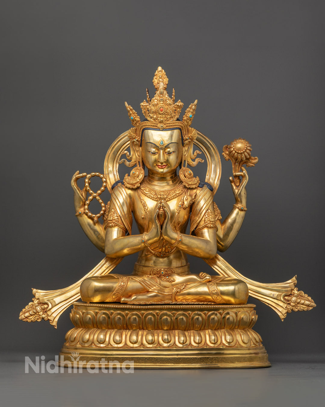 Handcrafted Chenrezig Statue | Himalayan Sacred Art