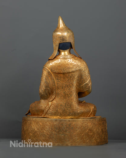 Tibetan Buddhist Santaraksita Statue | Buddhist Monk