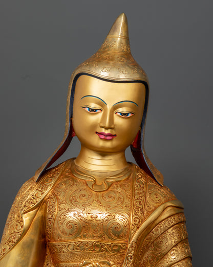 Tibetan Buddhist Santaraksita Statue | Buddhist Monk