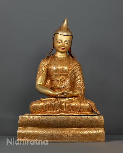 Tibetan Buddhist Santaraksita Statue | Buddhist Monk