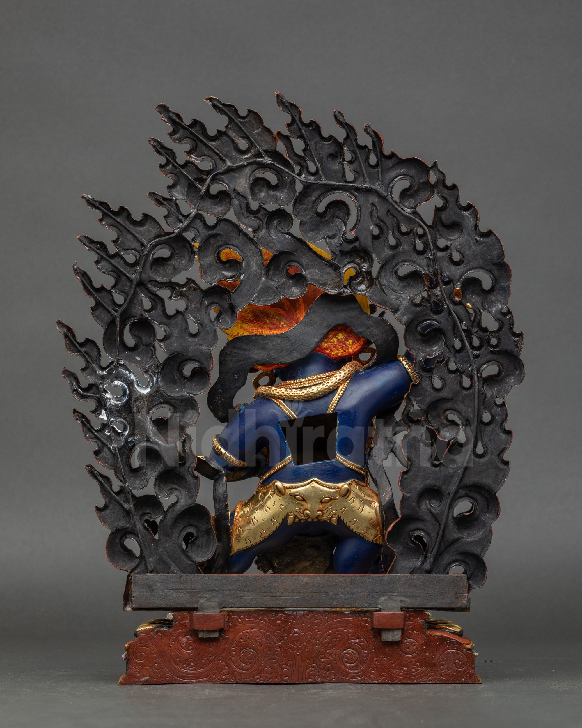 Chagna Dorje Vajrapani statue from Patan, Nepal for courage, protection, and devotion.