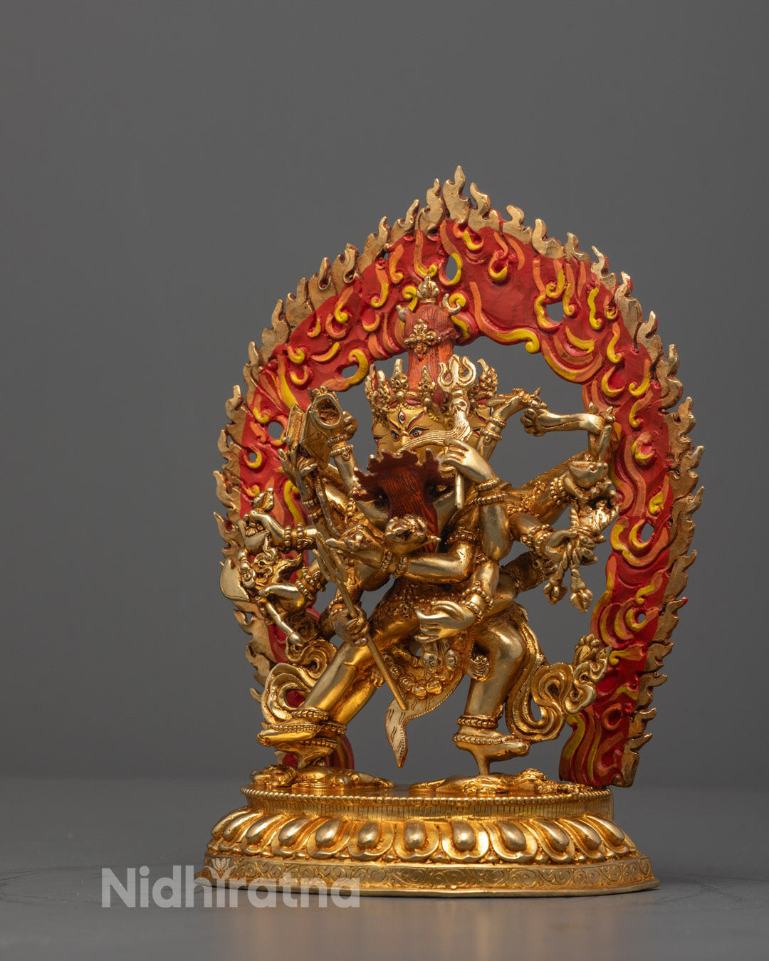 Chakrasamvara with Vajravarahi Consort Statue | Tantric Yab-Yum Statue