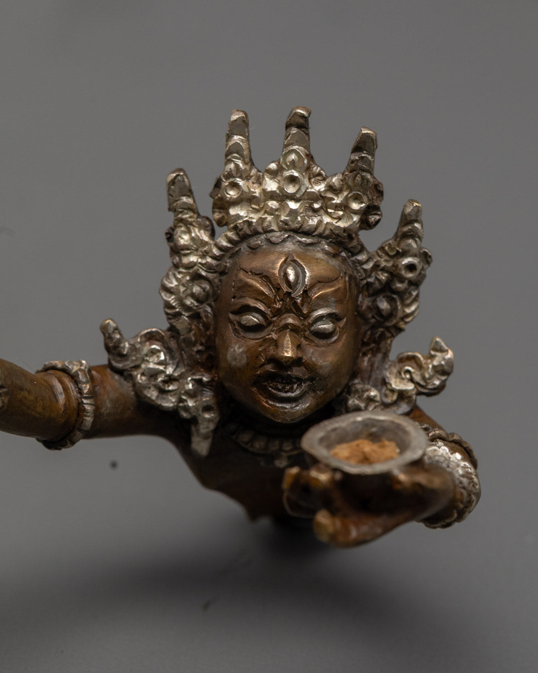 Oxidized Chakrasamvara Statue | Tibetan Vajrayana Buddhist