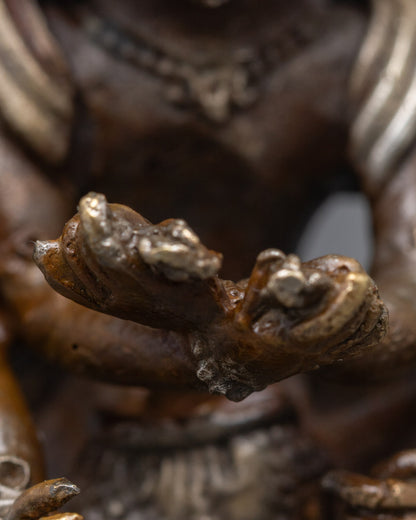 Machine Made Chakrasamvara Consort Statue | 12 Armed Yidam Deity