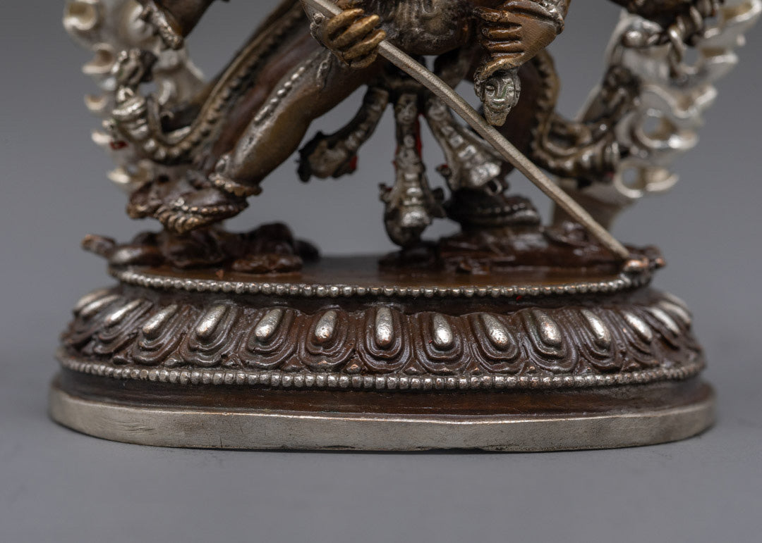 Machine Made Chakrasamvara Consort Statue | 12 Armed Yidam Deity