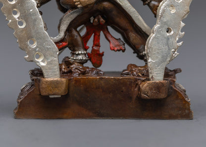 Machine Made Chakrasamvara Consort Statue | 12 Armed Yidam Deity