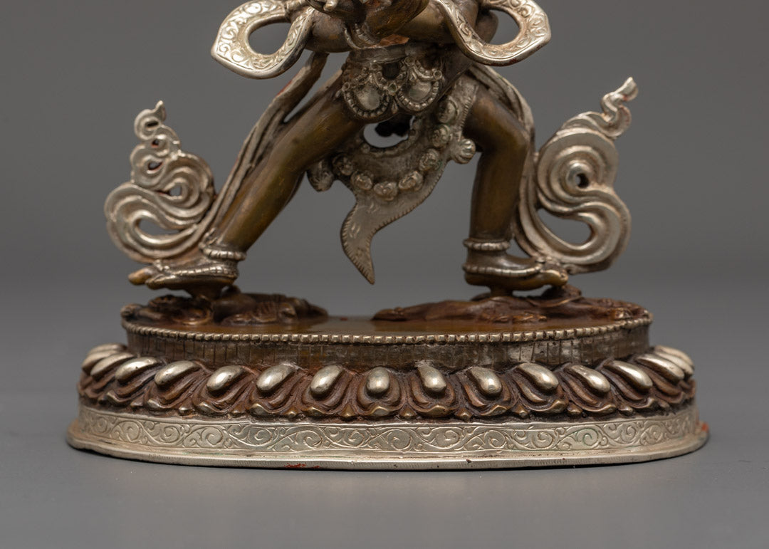 Oxidized Chakrasamvara Statue | Tibetan Vajrayana Buddhist