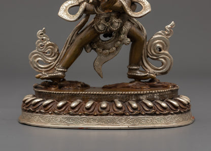 Oxidized Chakrasamvara Statue | Tibetan Vajrayana Buddhist