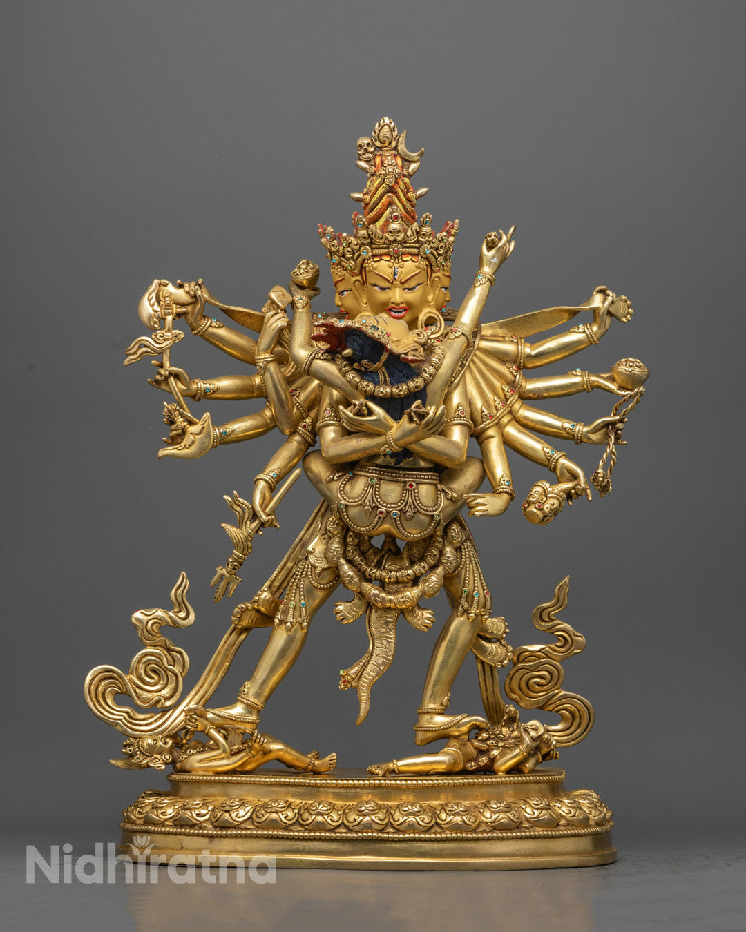 Chakrasambhara with Vajravarahi Statue