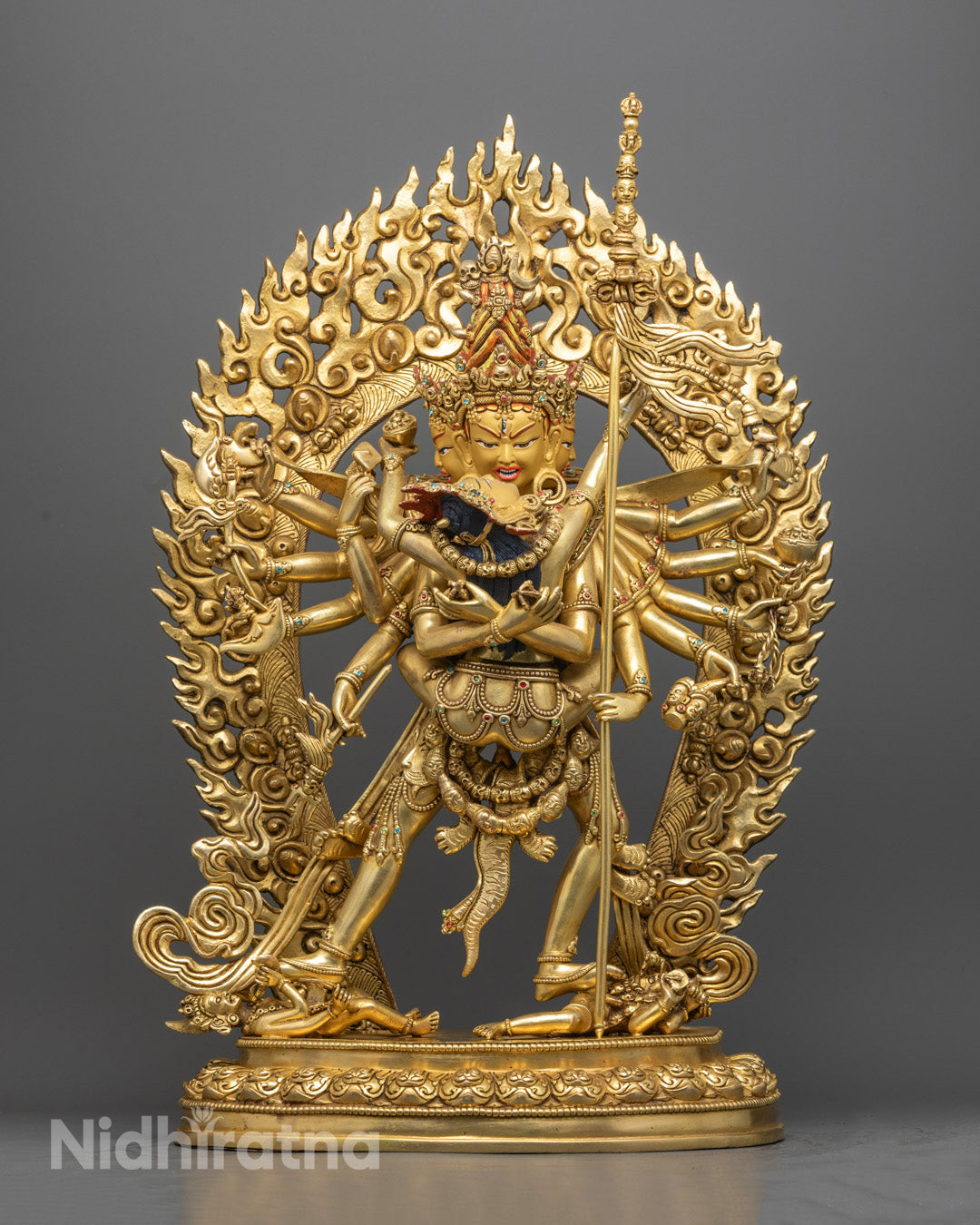 Chakrasambhara with Vajravarahi Statue