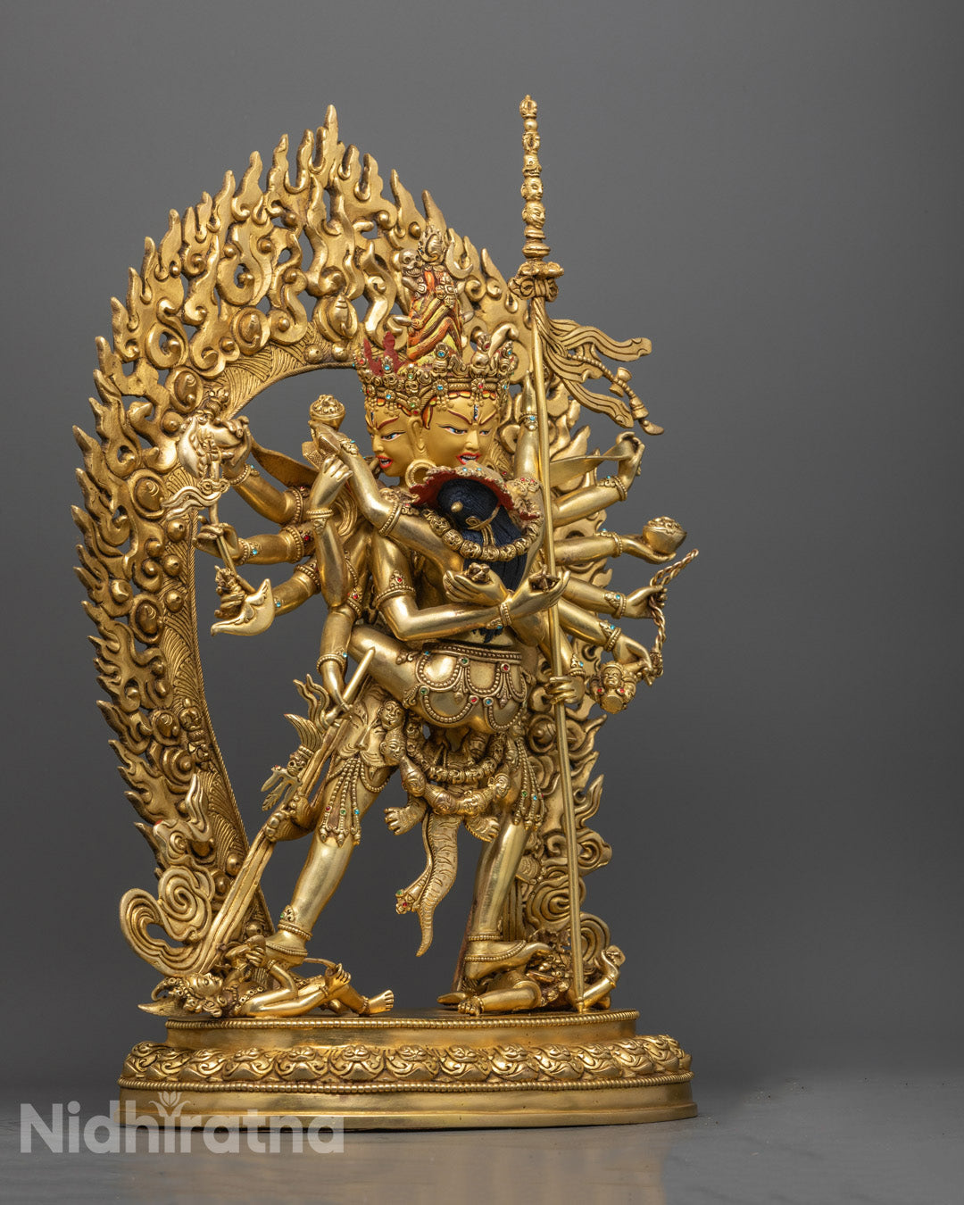 Chakrasambhara with Vajravarahi Statue