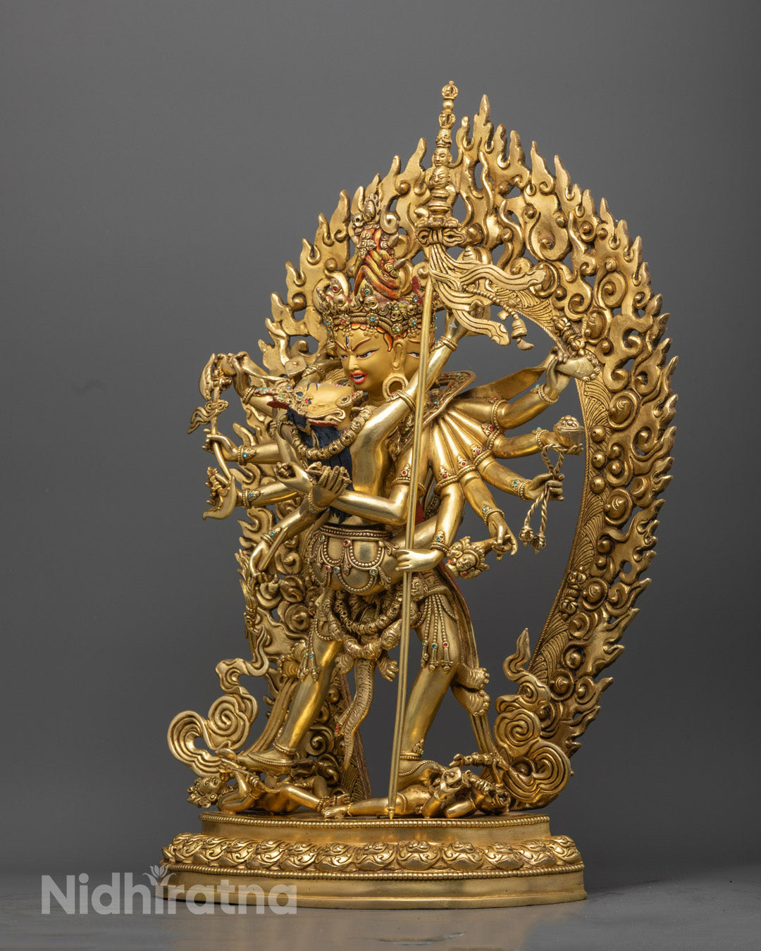 Chakrasambhara with Vajravarahi Statue