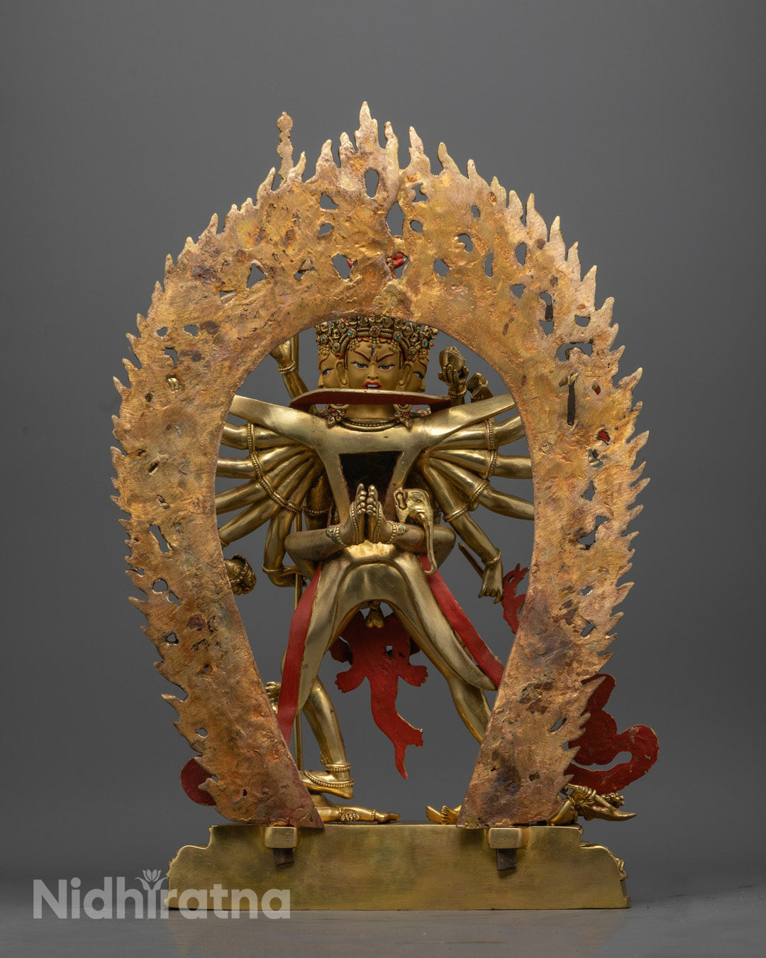 Chakrasambhara with Vajravarahi Statue