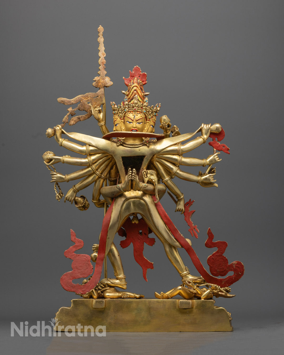 Chakrasambhara with Vajravarahi Statue